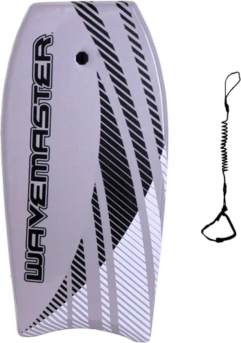 Vista 4 de Bodyboard Ultimate Wavemaster Pro de 44 pulgadas, núcleo de súper EPS con correa de muñeca de calidad profesional Rojo