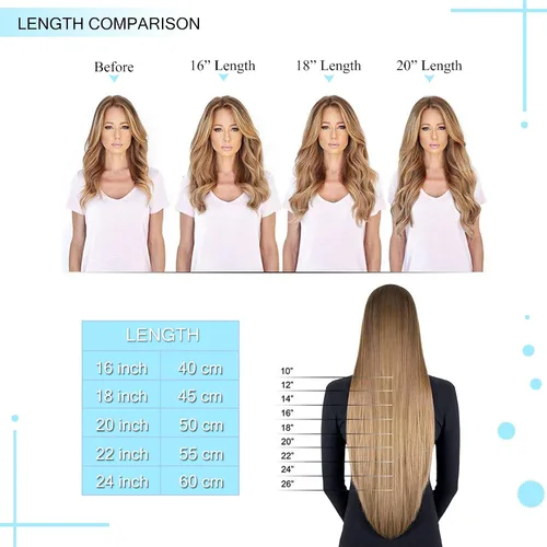 Vista 281 de SEGO Extensiones de cabello humano con micro cuentas, extensiones de cabello humano con micro bucle, lacio, natural, fusión fría, 1.76 oz/paquete
