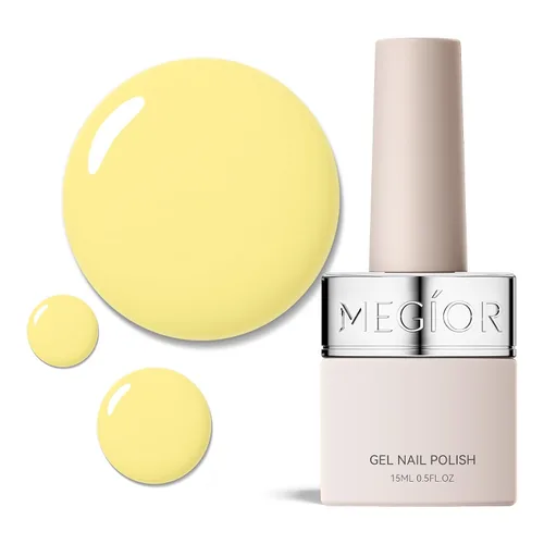 Vista 28 de MEGIOR Esmalte de uñas de gel libre de TPO, 0.5 onzas líquidas, base de gel transparente para remojar la lámpara de uñas LED, capa base de larga