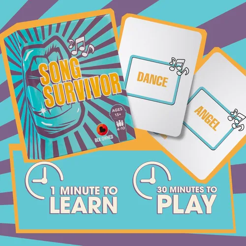 Vista 4 de Doin' The Most - Song Survivor: el mejor juego de cartas de fiesta para los amantes de la música. Juegos portátiles para cantar, imitar y ganar tu