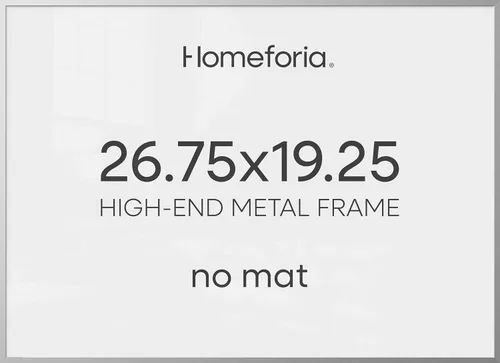 Vista 16 de Homeforia Marco de póster A0 plateado, de metal de gama alta A0, marco de fotos grande plateado con paspartú A1 para fotos, marcos de 33.1 x 46.8