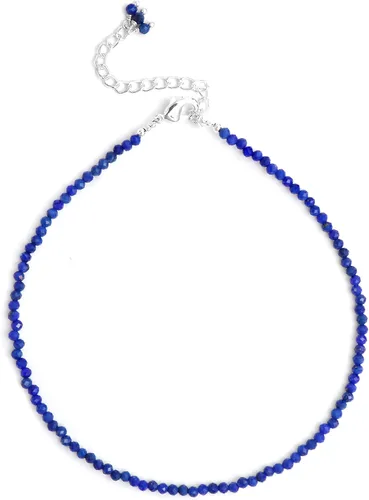 Vista 3 de Gempires - Tobillera ligera hecha a mano con cuentas, diseño clásico, hipoalergénica, chapada en plata de 11 pulgadas, regalo único para uso diario