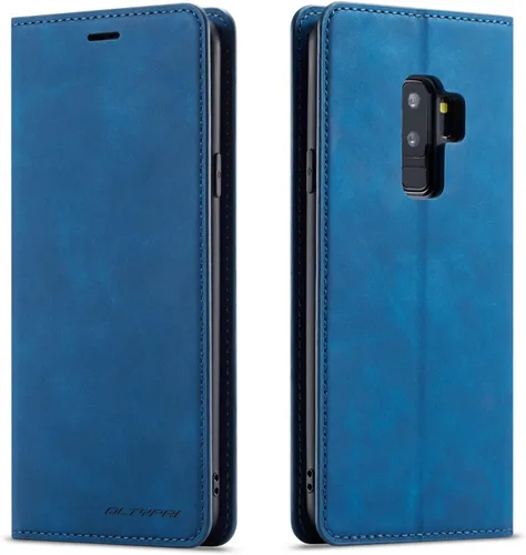 Vista 18 de QLTYPRI Funda para Samsung Galaxy S8, funda de piel sintética premium TPU parachoques con tarjetero Kickstand adsorción magnética oculta a prueba