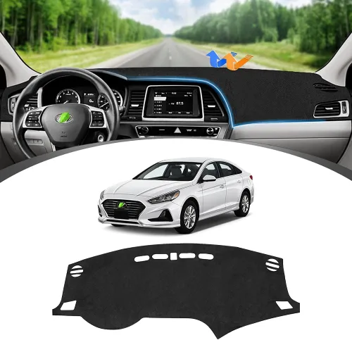 Vista 120 de FIILINES Cubierta para tablero Compatible con Mazda 3 2010-2013 Accesorios Tapete para tablero para Mazda 3 Accesorios Tapete para salpicadero