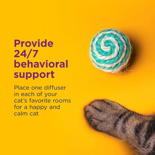 Vista 6 de Comfort Zone Recambio de difusor calmante para gatos, 1 paquete – Los recambios de feromonas calmantes para gatos ayudan a reducir la ansiedad