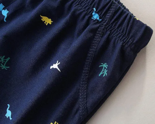Vista 6 de Conjunto de ropa de algodón para niños pequeños y niñas de manga corta camiseta y pantalones cortos