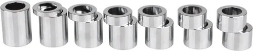 Vista 2 de Kit de espaciador de eje de rueda de motocicleta cromado, 1 pulgada, diámetro exterior 1-1/2 pulgadas (1.50) para Harley Touring Road King Electra