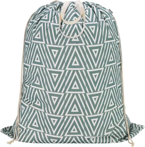 Vista 41 de Bolsa de lona para lavandería con asas y cordón 30 pulgadas de ancho x 35 Bolsa de almacenamiento de lona gruesa, grande, resistente, lavable