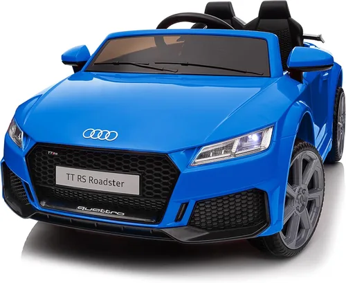 Vista 12 de Audi TTRS - Juguetes de paseo de 24 V, coche eléctrico para niños pequeños con control remoto Negro