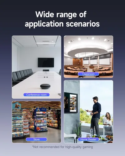 Vista 11 de SVBONY Transmisor y receptor HDMI inalámbrico, transmisor de pantalla LED de 5.8G, salida de video Ultra HD de 1080P/60Hz, extensor HDMI inalámbrico