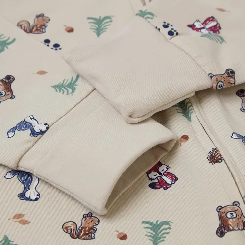 Vista 4 de Hanes Baby Pure Comfort Organic Playsuit, Sleep & Play Infant Long Sleeve Footless Cotton Pajamas, Boy & Girl