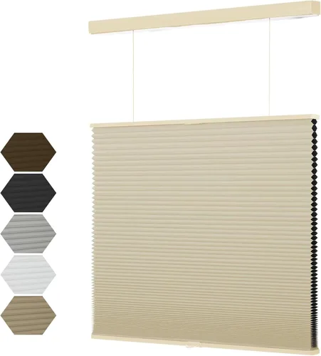 Vista 14 de MYshade Top Down Bottom Up (TDBU) - Persianas celulares sin cordones, persianas de panal de 1.5 pulgadas con filtro de luz para ventanas