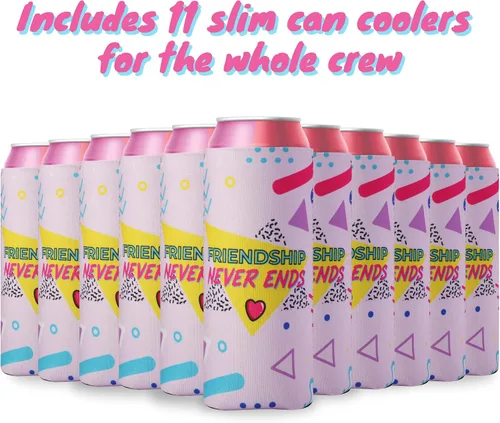 Vista 3 de Bach to The 90s Bachelorette Party Slim Can Coolers 90s Theme Bachelorette Party Can Sleeves