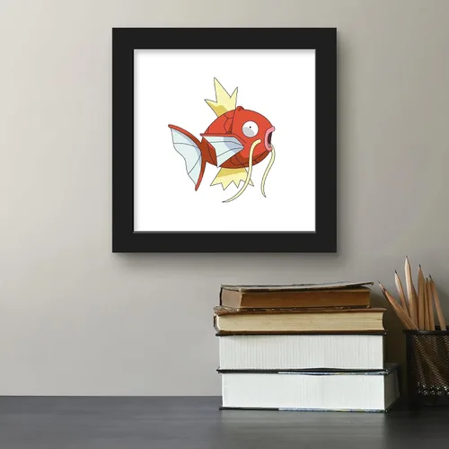 Vista 5 de Trends International Gallery Pops Pokemon Magikarp - Póster de pared, 12 x 12 pulgadas, versión enmarcada en negro