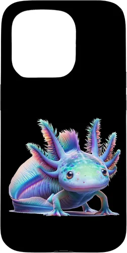 Vista 13 de Carcasa de arte de mundo submarino encantado para iPhone 11 Pro Max con diseño de ajolote mágico