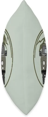 Vista 2 de UAZ Buchanka 452 Offroad Minivan Geländewagen Buchanka UAZ 452 Off-Road 4x4 Minivan - Almohada de campamento, 16 x 16 pulgadas, multicolor
