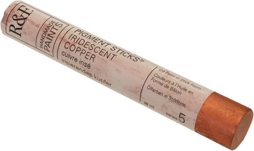 Vista 202 de R&F Handmade Paints - Pigmento profesional al óleo en barra, naranja lizarina, 6.4 fl oz