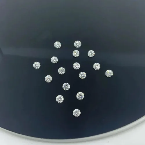 Vista 5 de REAL-GEMS Lote al por mayor de diamantes sueltos CVD cultivados en laboratorio, 8 piezas de 0.020in 0.5 cts VS1 Clarity EFG, excelente diamante