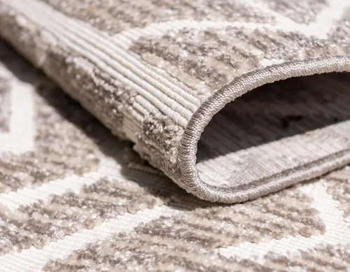 Vista 8 de Rugs.com Sabrina Soto Outdoor Collection Alfombra – 2 x 6 pies alfombra de tejido plano de pasillo beige perfecta para pasillos y entradas