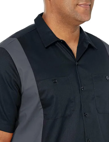 Vista 3 de Dickies Camisa de trabajo de dos tonos de manga corta para hombre