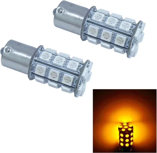 Vista 10 de PA 2 bombillas LED azules 13SMD 1156 para señal de giro, marcador lateral