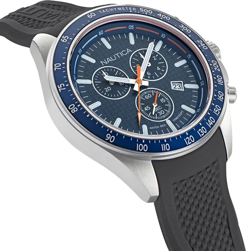 Vista 3 de Nautica NAPOBF121 Ocean Beach - Reloj con correa de silicona grisazulgris para hombre Gris