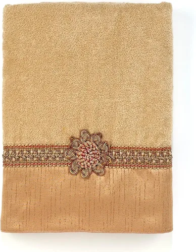 Vista 21 de Avanti Linens Medallón - Colección de puños trenzados suaves, toalla de mano, granito