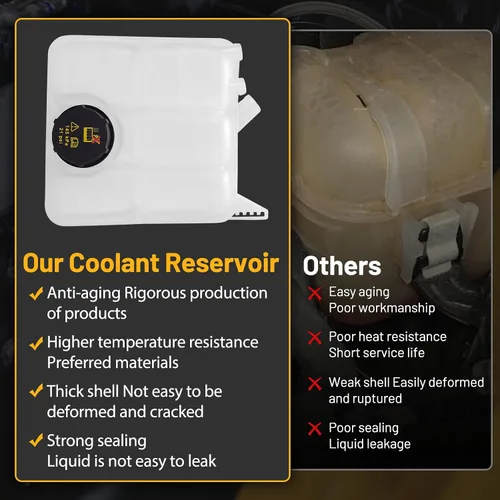 Vista 6 de Depósito de Rebosamiento de Expansor de Refrigerante 603-382 Compatible con 2013-2018 C-MAX 2013-2016 Escape 2012-2018 Focus 2014-2016 Transit