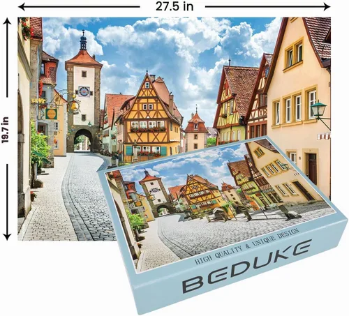 Vista 2 de Rompecabezas para adultos de 1000 piezas Alemania, grueso, resistente, preciso, entrelazado, juego familiar, rompecabezas de 1000 piezas a partir