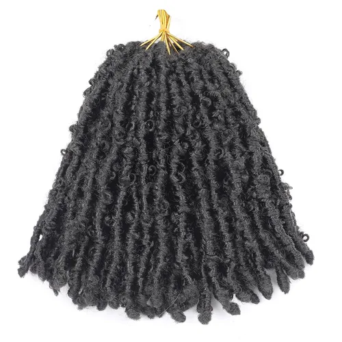 Vista 24 de Superlight Butterfly Locs - Cabello de ganchillo de 12 pulgadas, 6 paquetes