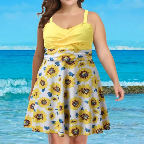Vista 4 de Trajes de baño para Mujer Control de barriga Traje piezas Camisetas Mangas Estampado Leopardo Control barriga Natación