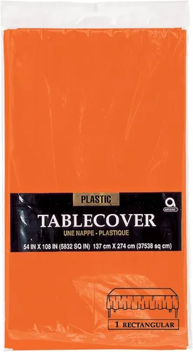 Vista 4 de Mantel de plástico negro azabache, 54 x 108 pulgadas (1 unidad), elegante esencial para eventos, perfecto para fiestas, bodas y ocasiones especiales