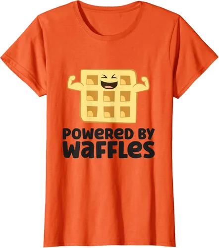 Vista 62 de Camiseta de gofres para el desayuno con diseño de gofres, Blanco, S