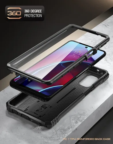 Vista 3 de Poetic Revolution - Funda para Motorola Moto G Stylus 2022 4G Modelo # XT2211, funda protectora resistente de doble capa a prueba de golpes