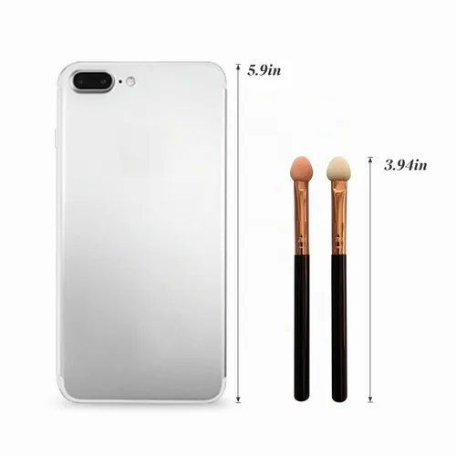 Vista 6 de UorPoto - Juego de brochas de maquillaje para mujeres, 10 piezas, esponja para sombra de ojos, aplicador de doble cara reutilizable Negro 10pcs