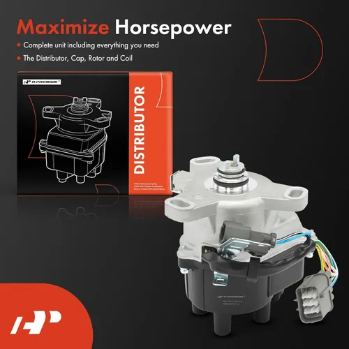 Vista 3 de Distribuidor de encendido A-Premium con módulo, tapa y rotor compatible con Honda Accord 1990-1991 2.2L Compatible con Honda Accord 1990 1991