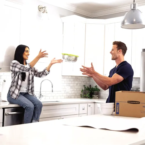 Vista 7 de Bankers Box SmoothMove cajas de cartón básicas para mudanza, Marrón S