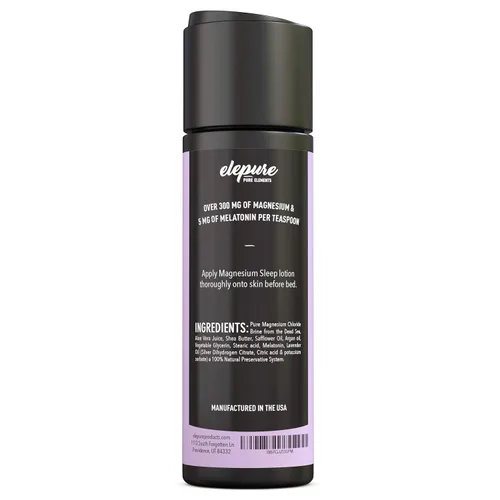 Vista 2 de Loción para dormir de magnesio con lavanda y melatonina, crema de noche de aplicación tópica, alta potencia, materiales orgánicos, tamaño grande