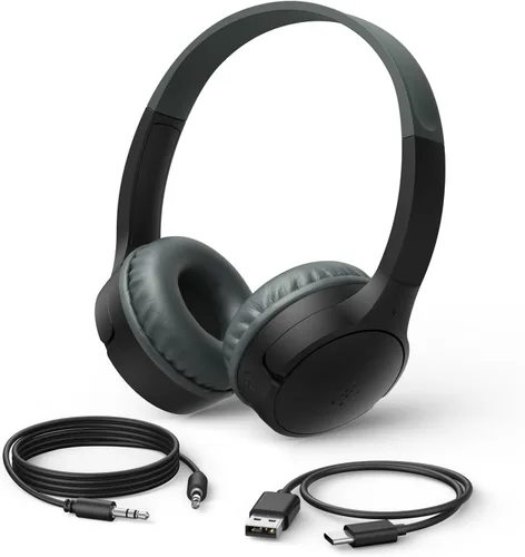 Vista 21 de Belkin SoundForm Mini - Auriculares inalámbricos Bluetooth para niños, batería de 30 horas, límite de volumen seguro de 85 dB, micrófono integrado