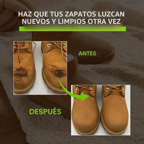 Vista 6 de Suede Nubuck Boots Shoe Cleaner Kit Waterproof protecter Spray Kit limpiador de gamuza de 4 piezas