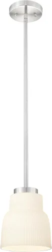 Vista 24 de FEMILA Lámpara Colgante Dorada, Accesorios de Iluminación Colgante de 4", Iluminación para Isla de Cocina, Vidrio Martilleado, Base E26, 4FY86MIL BG