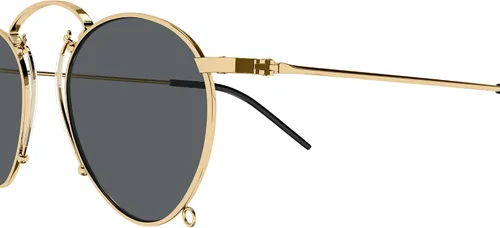 Vista 3 de Gucci GG1034S - Lentes de sol unisex con cadena dorada y gris 4822145, Cadena de oro y oro gris, 4822145