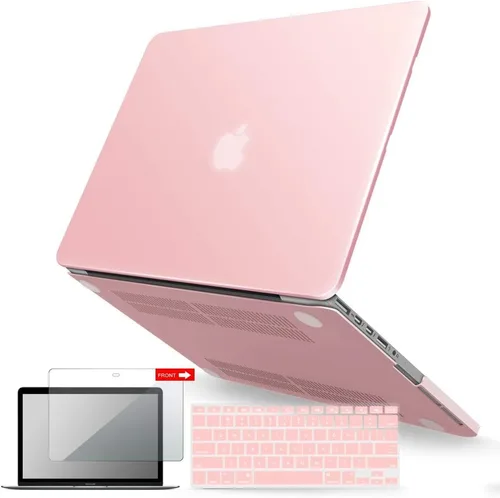 Vista 19 de IBENZER Compatible con MacBook Pro de 13 pulgadas 2015 2014 2013 finales 2012 A1502 A1425, carcasa rígida y cubierta de teclado y protector