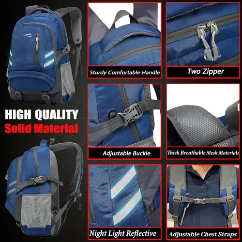 Vista 3 de ProEtrade - Mochila para escuela, universidad, estudiantes, viajes, negocios, con puerto de carga USB, Gratis