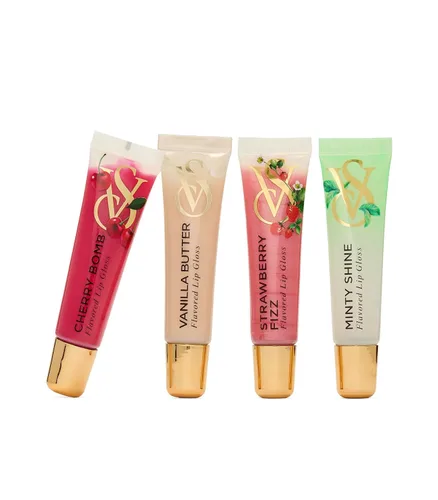 Vista 5 de Victoria's Secret Juego de regalo de brillo de labios de 4 piezas, regalos para mujeres