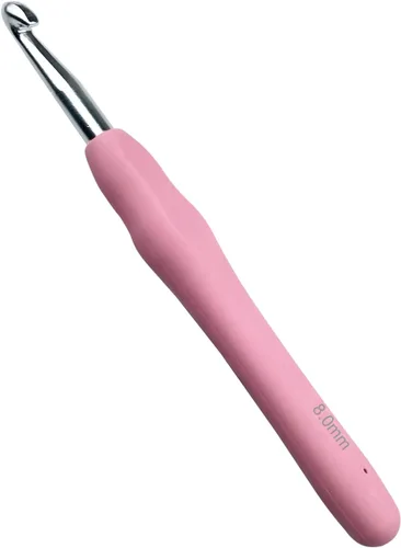 Vista 16 de Mdoker Tamaño B/1 (0.079 in), ganchos de ganchillo extra largos para manos artríticas, mango ergonómico suave para principiantes y amantes