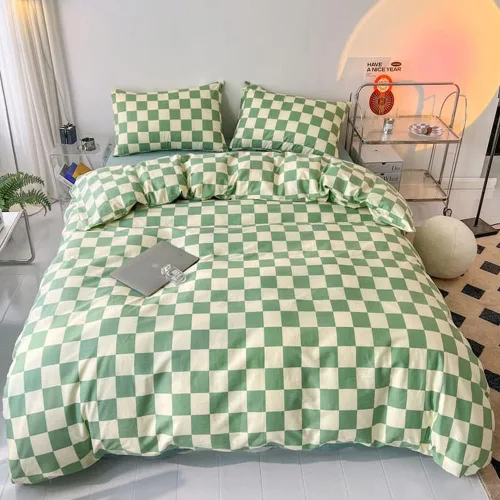 Vista 22 de Wellboo Juego de edredón de color verde oscuro, tamaño individual, color verde oliva, bohemio, ropa de cama de algodón para niños y niñas