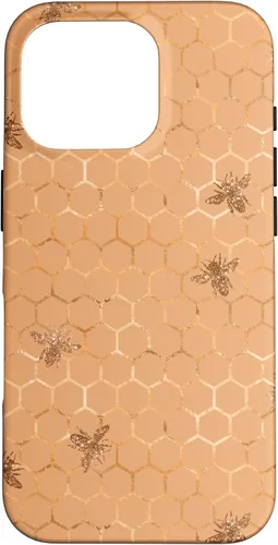 Vista 20 de Honey Comb Honey Bee Pretty Garden - Carcasa para iPhone 17