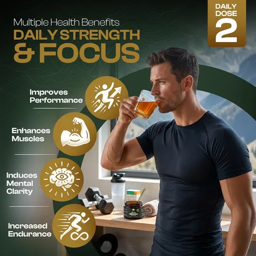 Vista 6 de Shilajit orgánico puro del Himalaya de grado dorado para hombres y mujeres, Himalaya 75%+ ácido fúlvico y 85+ oligominerales, resina para energía e