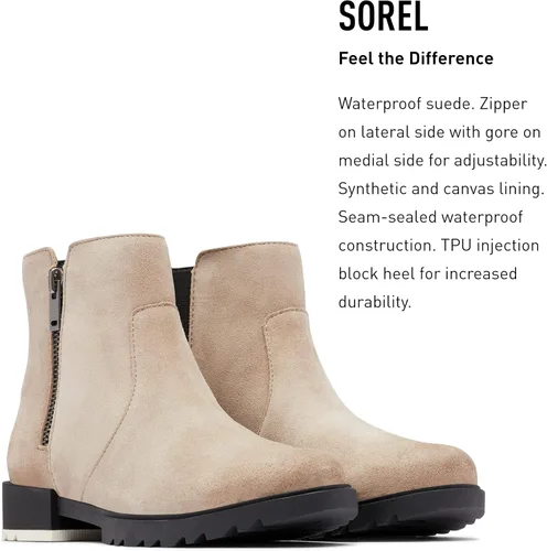 Vista 3 de SOREL Botas impermeables Emelie II con cremallera para mujer